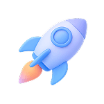 Global expansion rocket icon